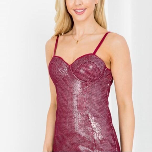 NWT Sequins Bodycon Dress Size Medium - Picture 2 of 6